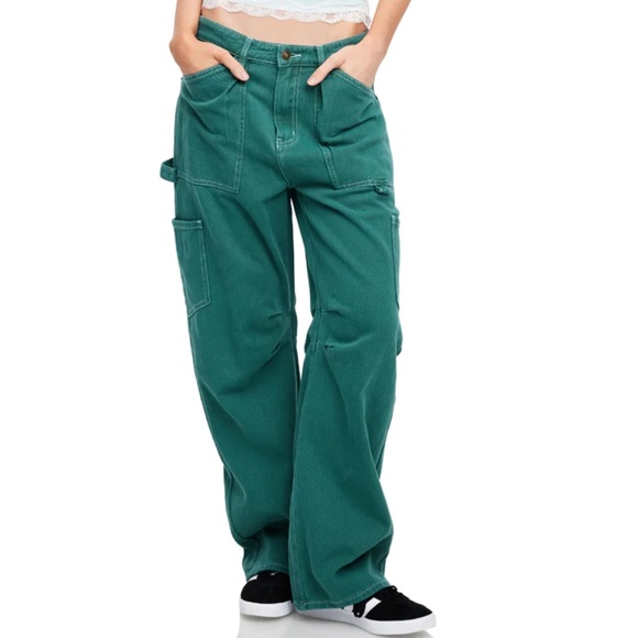 Lioness Denim - Lioness MIAMI VICE PANT
FOREST GREEN, Size XS